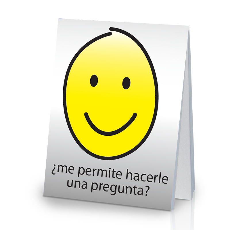May I Ask You a Question? - Spanish Smiley Face (25 Pack)