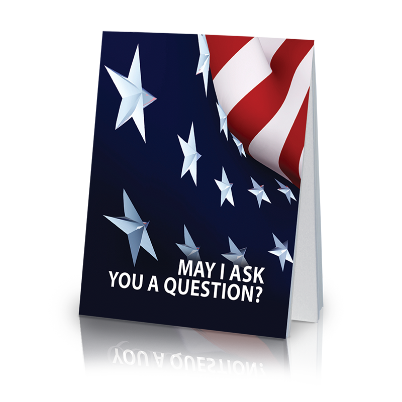 May I Ask You a Question? - American Flag (25 Pack)