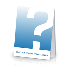 May I Ask You A Question? Haitian Creole - (25 Pack)