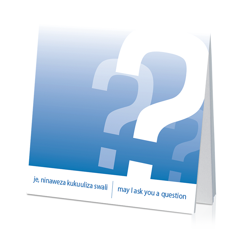 May I Ask You a Question? - Kiswahili/English (25 Pack)