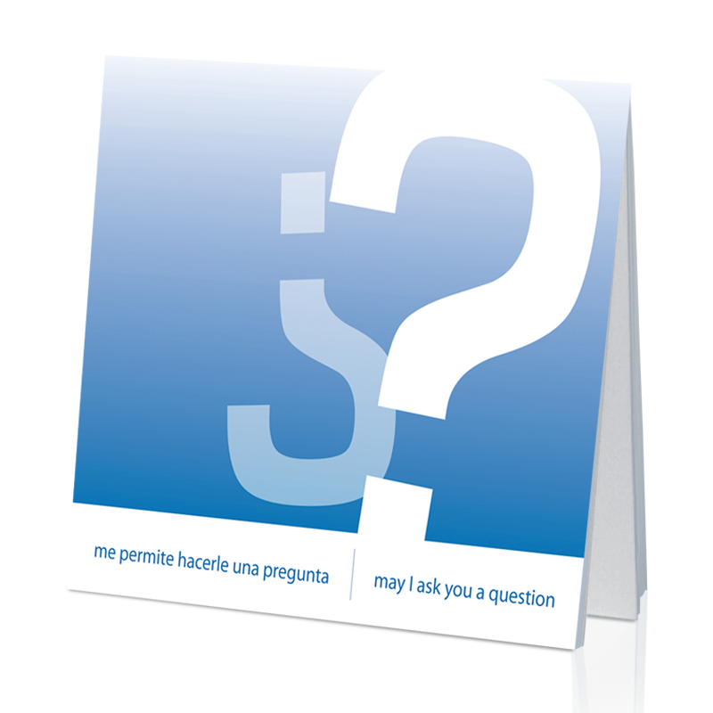 ¿Me permite hacerle una pregunta? /May I Ask You a Question? - Spanish/English (25 Pack)