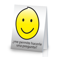 May I Ask You a Question? - Spanish Smiley Face (25 Pack)
