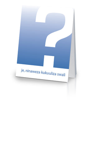 May I Ask You a Question? - Kiswahili (Kenya) (25 Pack)