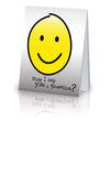 May I Ask You a Question? - Yellow Smiley Face (25 Pack)