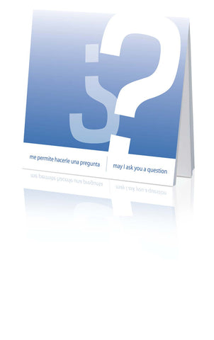 ¿Me permite hacerle una pregunta? /May I Ask You a Question? - Spanish/English (25 Pack)