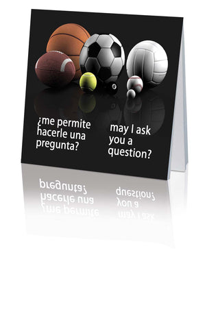 ¿Me permite hacerle una pregunta? / May I Ask You a Question? - Spanish/English Multi-Deportes/Multi-Sport (25 Pack)