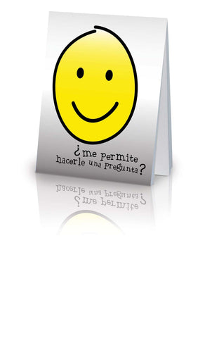 May I Ask You a Question? - Spanish Smiley Face (25 Pack)